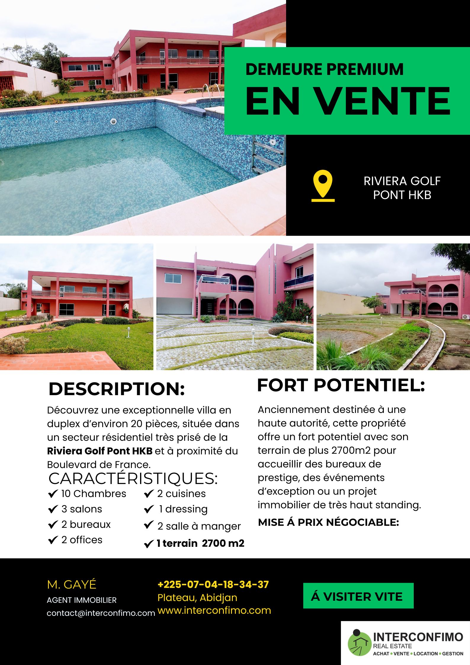 Fiche Produit Belle Demeure en Vente Golf HKB2 Fiche Produit Belle Demeure en Vente Golf HKB2