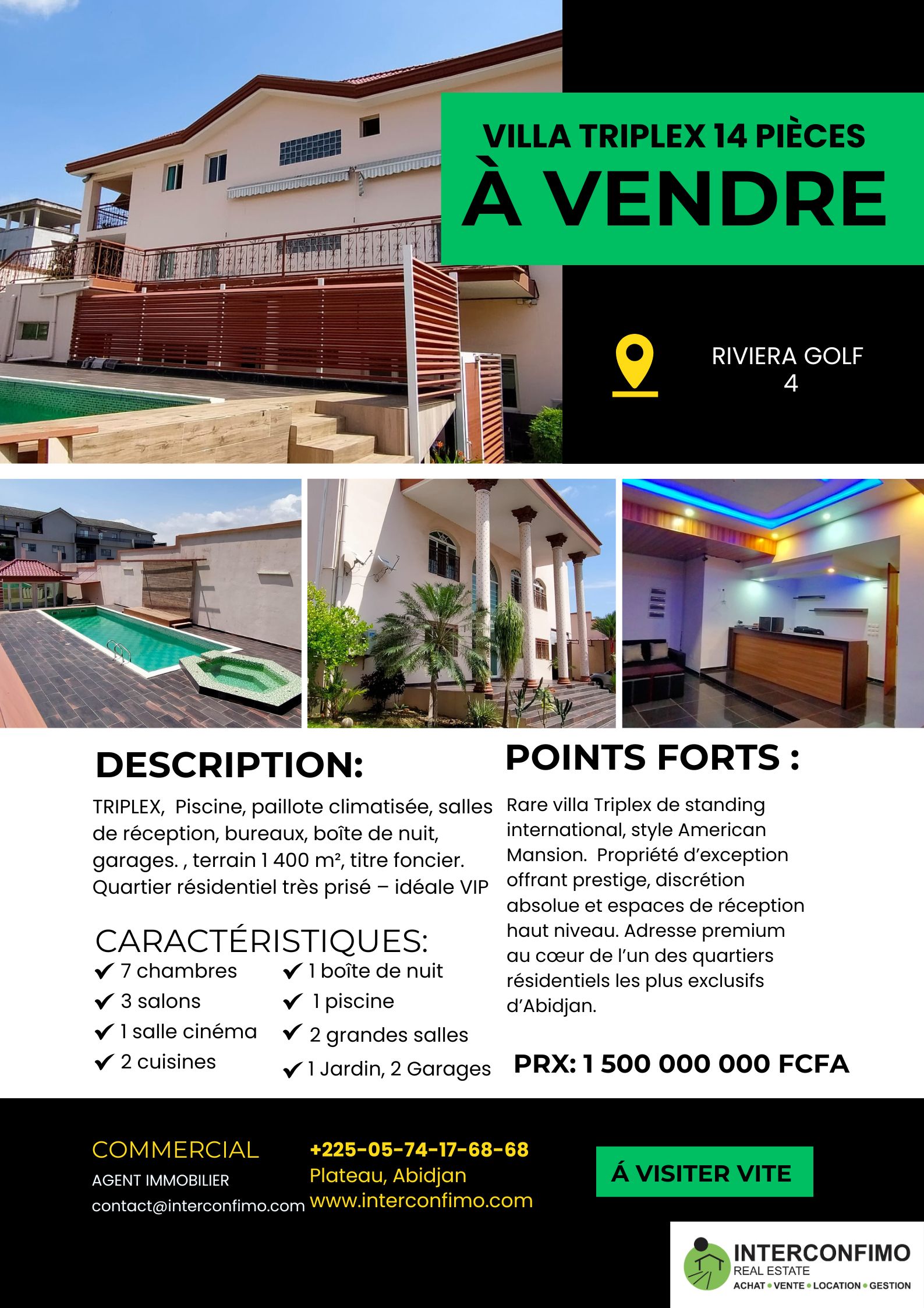 Fiche Produit Villa Riviera Golf 4 Fiche Produit Villa Riviera Golf