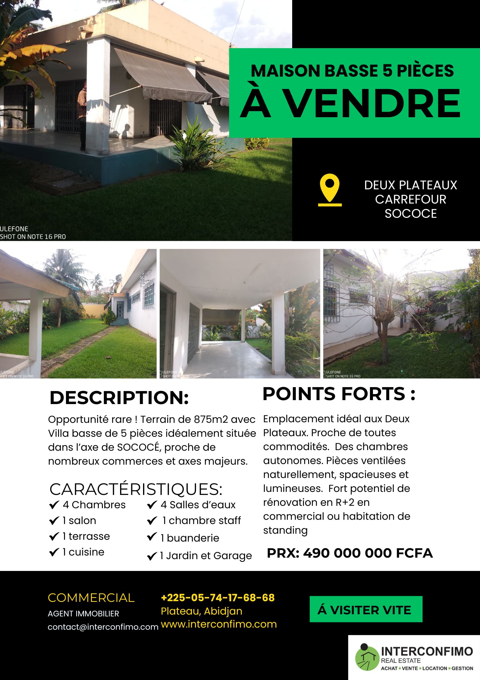 Fiche Produit Villa SOCOCE Fiche Produit Villa SOCOCE